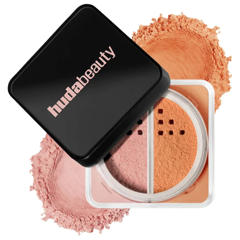 Huda Beauty - Easy Bake Loose Powder Duo for Brightening + Correcting