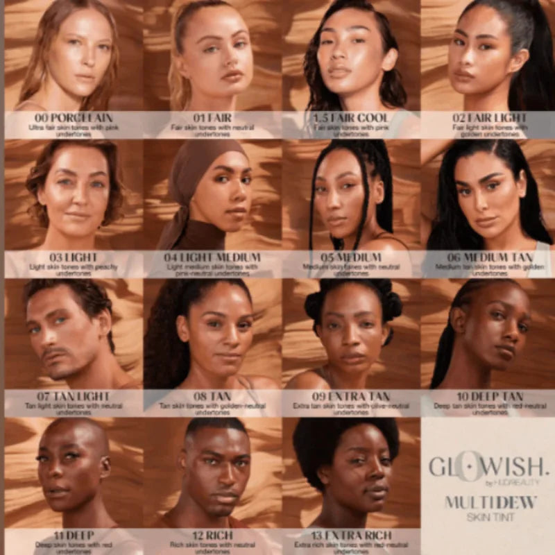 Huda Beauty GloWish Multidew Vegan Skin Tint Foundation