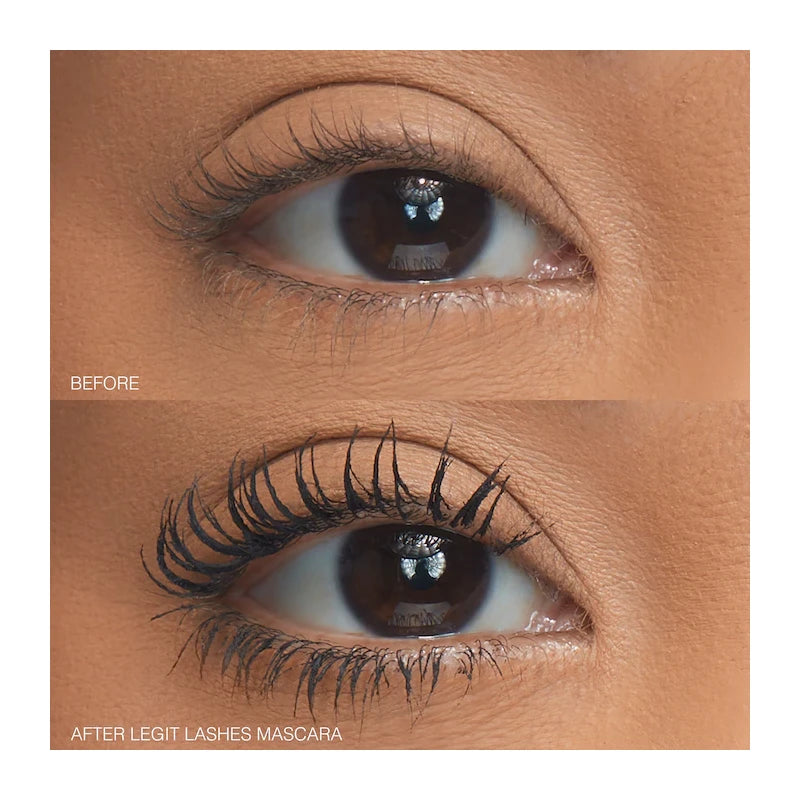Huda Beauty LEGIT LASHES Double-Ended Volumizing and Lengthening Mascara
