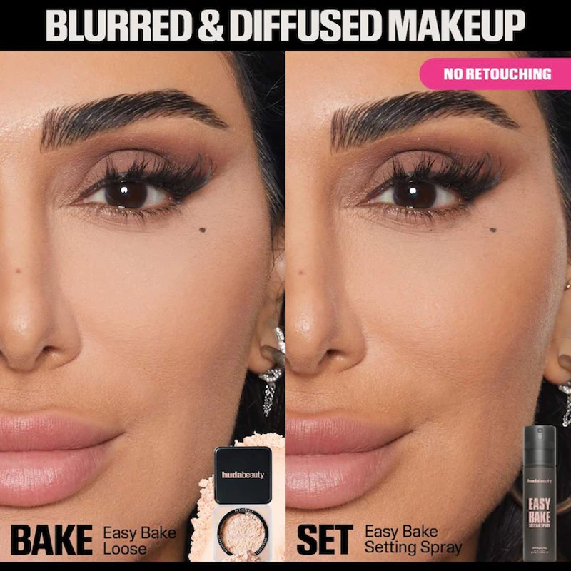 HUDA BEAUTY  Easy Bake Blurring Setting Spray with 16-Hour WeaR