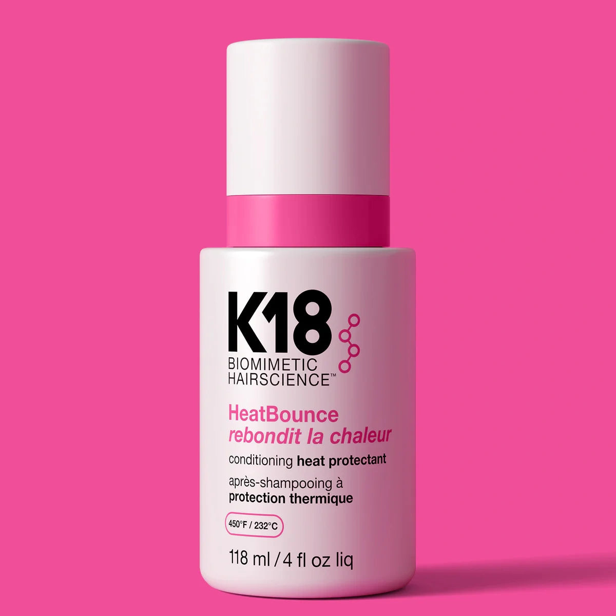 K18 HeatBounce Conditioning Heat Protectant — 118 ml / 4 fl oz
