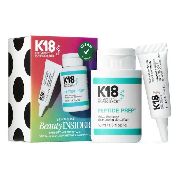K18 Peptide Prep™ Detox Shampoo & Leave-In Molecular Repair Hair Mask Set