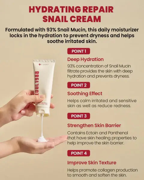 K-Secret – Seoul 1988 Snail Mucin 93% + Rice Cream