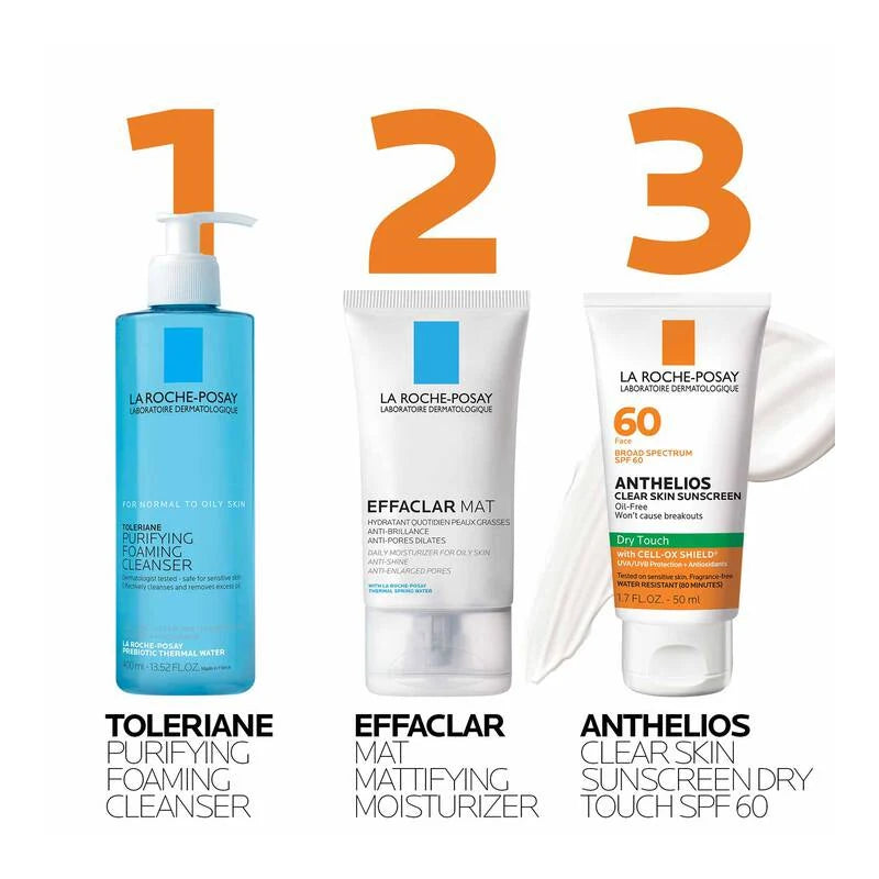La Roche-Posay Anthelios Clear Skin sunscreen  SPF 60 Dry Touch