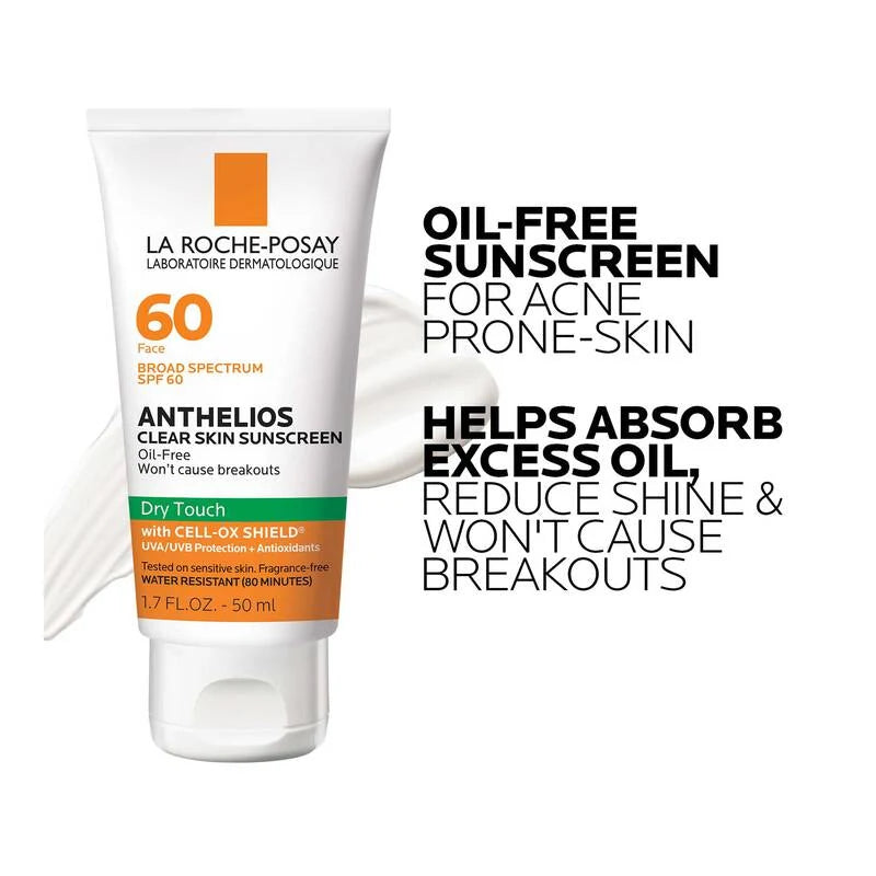 La Roche-Posay Anthelios Clear Skin sunscreen  SPF 60 Dry Touch