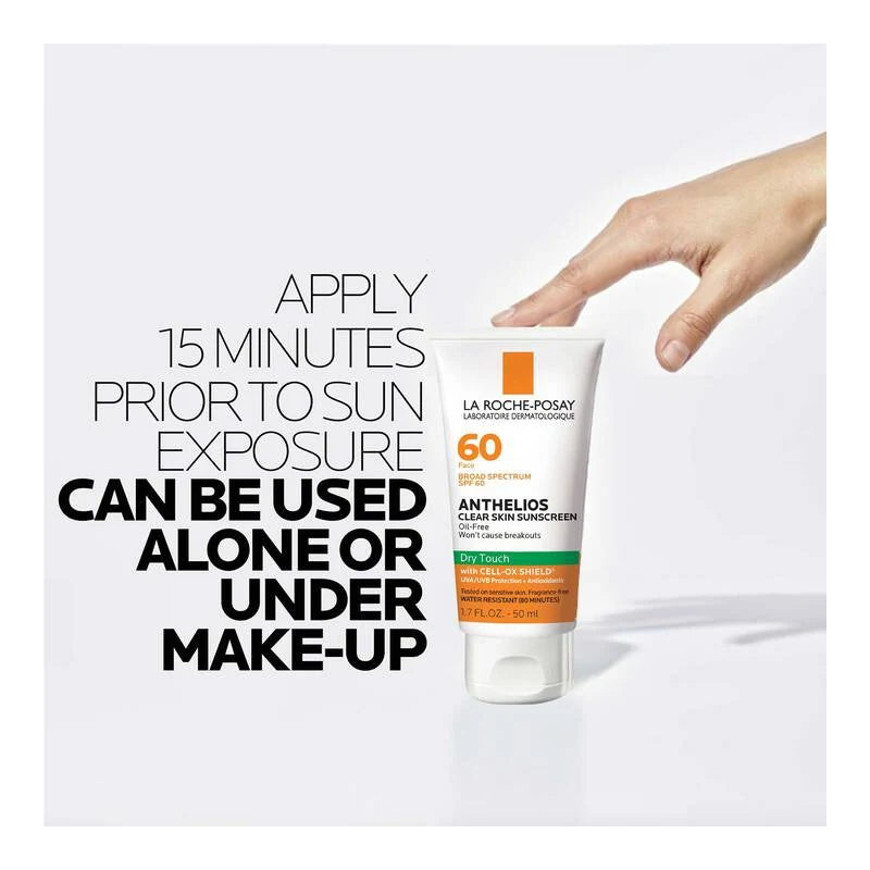 La Roche-Posay Anthelios Clear Skin sunscreen  SPF 60 Dry Touch