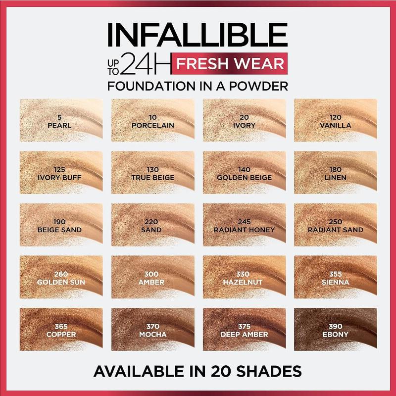 L'Oreal Paris Infallible Up to 24H Fresh Wear Foundation in a Powder