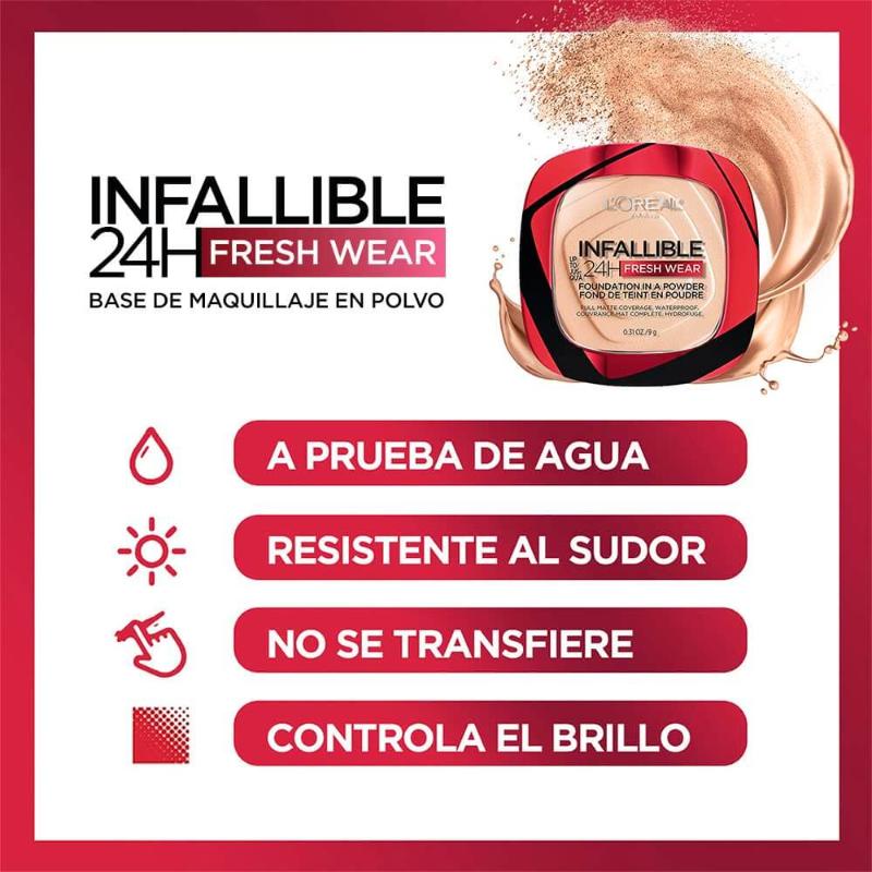 L'Oreal Paris Infallible Up to 24H Fresh Wear Foundation in a Powder