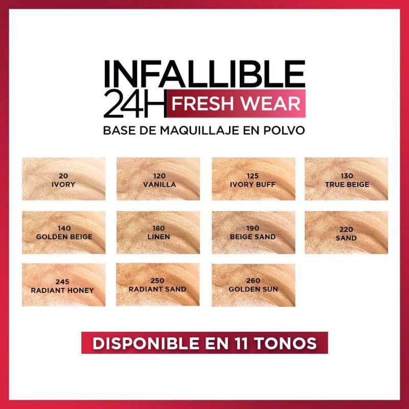 L'Oreal Paris Infallible Up to 24H Fresh Wear Foundation in a Powder