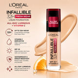 L’Oréal Paris Infallible 32H Fresh Wear Liquid Foundation with Vitamin C