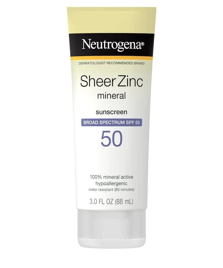 Neutrogena Sheer Zinc Mineral Sunscreen Spf 50 88ml