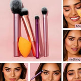 Real Techniques Everyday Essentials Brush Set 5 Pcs