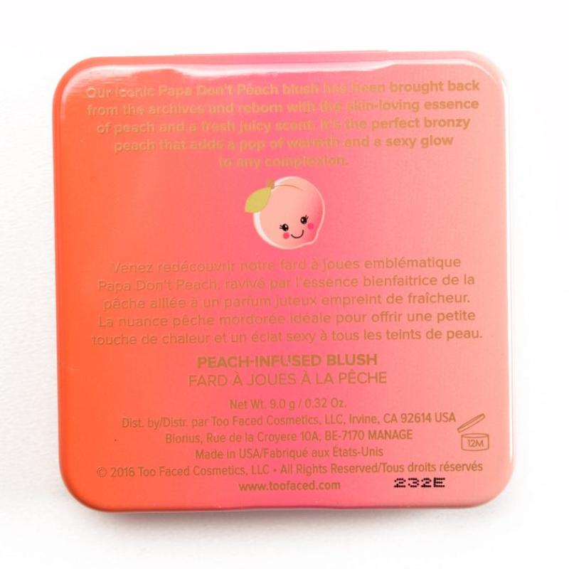 Papa Don't Peach TOO FACED SWEET PEACH BLUSH