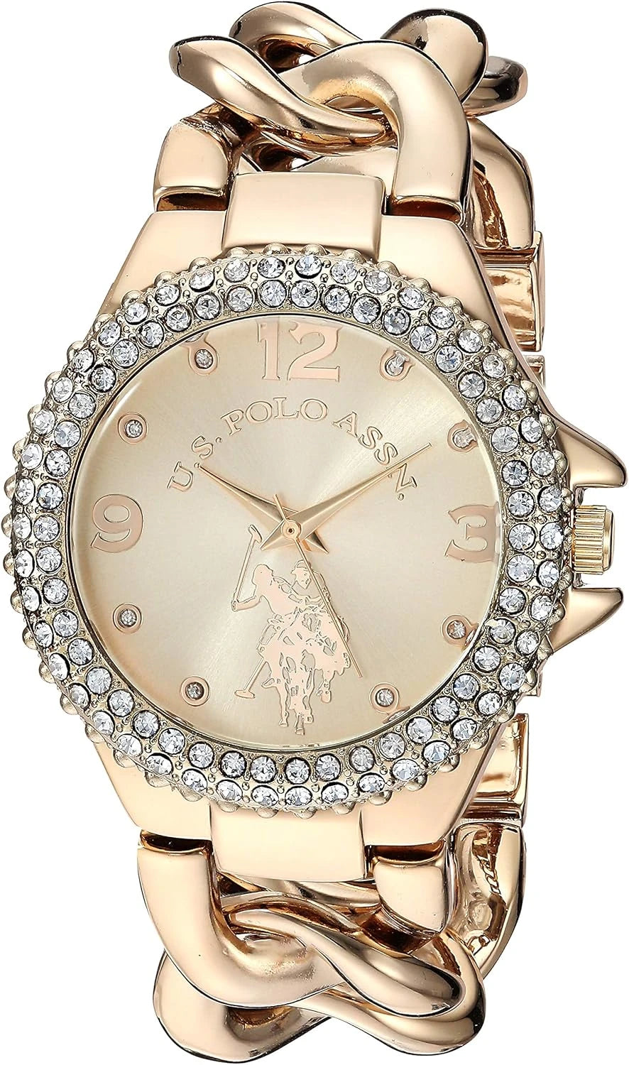 U.S. Polo Assn. Women’s Gold-Tone Quartz Watch – Model USC40242