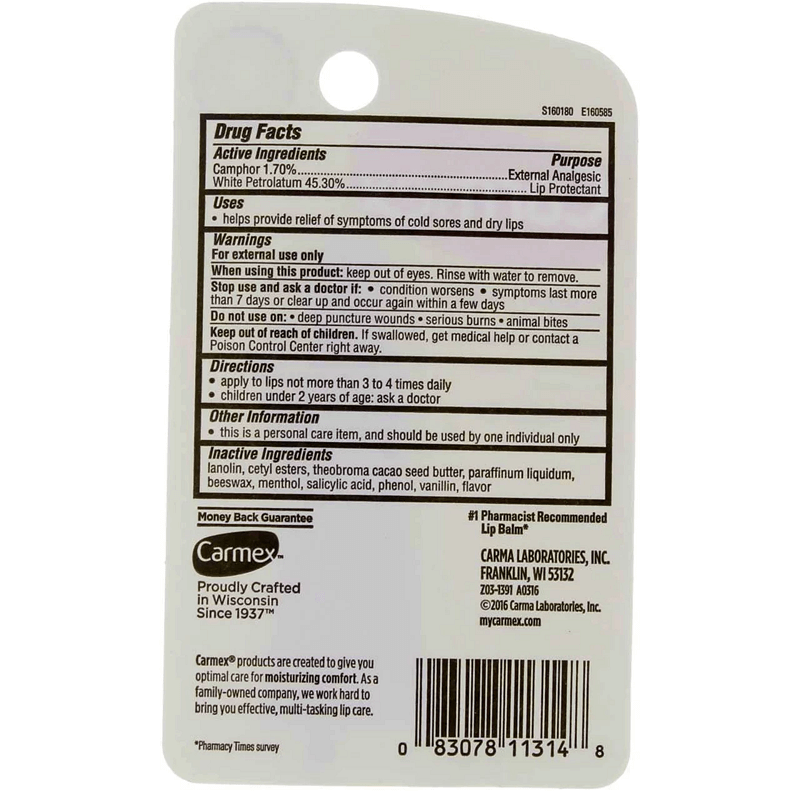 Carmex Classic Lip Balm Medicated 0.35 oz